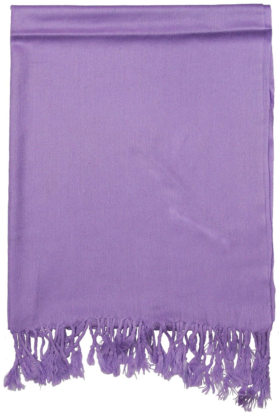 6415 Pashmina Scarf Beautiful Solid Colors - Light Purple